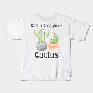 Funny Kawaii Cacti Kids T-Shirt